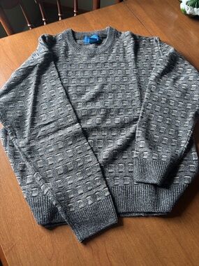 Towncraft Men's  Textured Crewneck Sweater-2 different shades both large